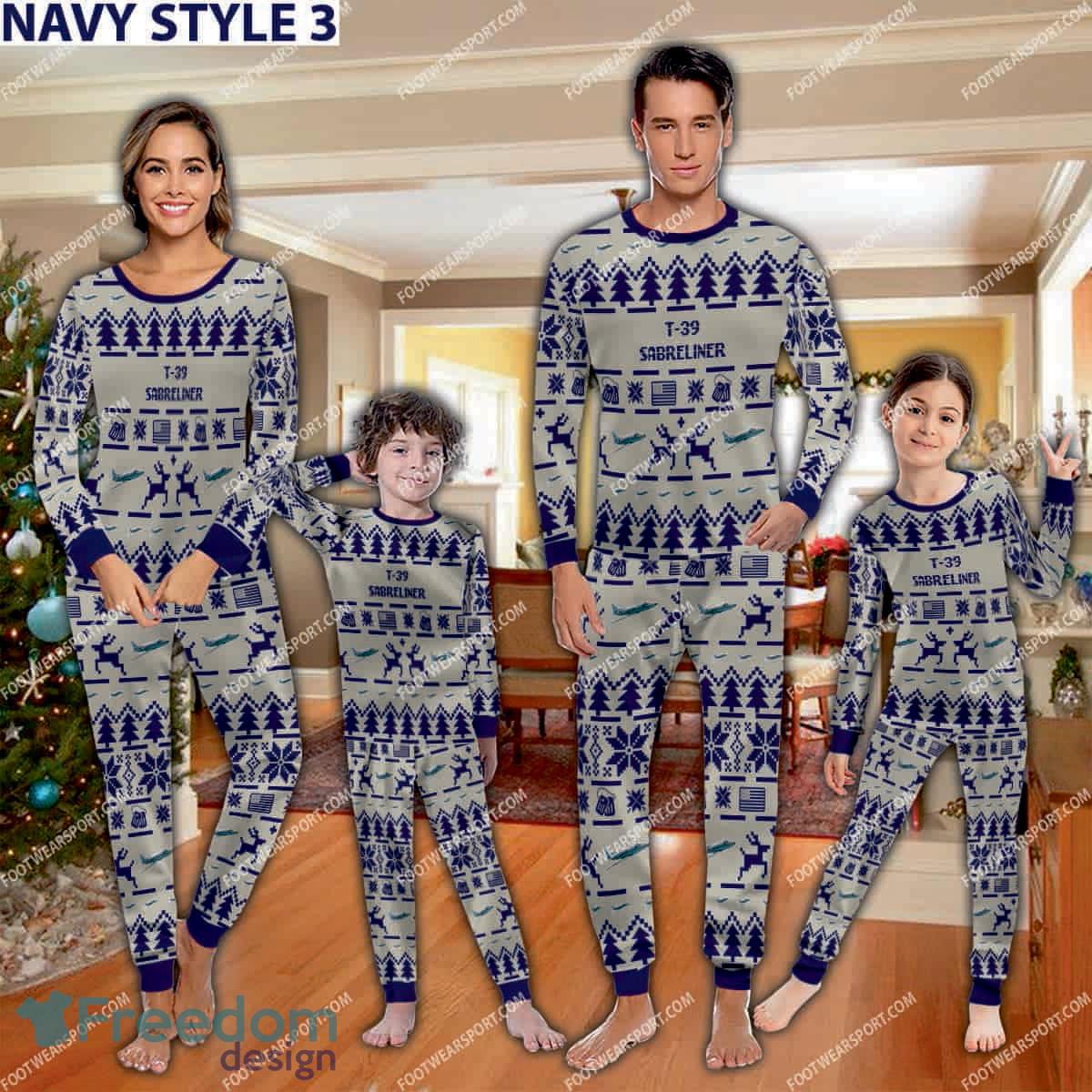 t-39-sabreliner-t39-aircraft-ugly-christmas-pajamas-set-family-gift-for-family-2.jpg T-39 Sabreliner T39 Aircraft Ugly Christmas Pajamas Set Family Gift For Family - T-39 Sabreliner T39 Aircraft Pajamas Set Family Photo Navy
