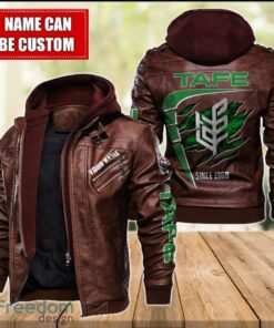 Tafe 2D Leather Jacket For Men Custom Name Special Gift Ideas Product Photo 2