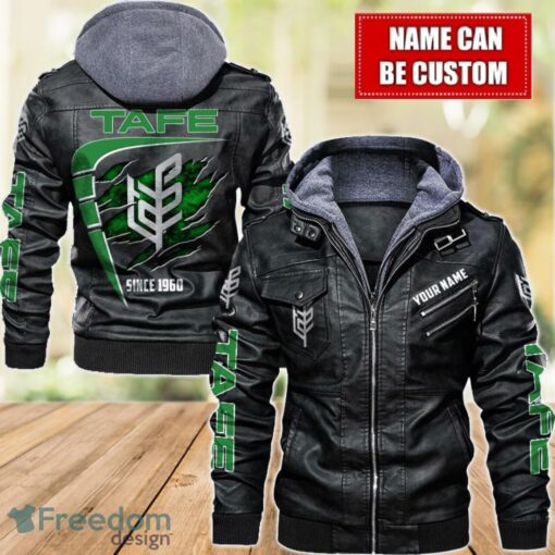 Tafe 2D Leather Jacket For Men Custom Name Special Gift Ideas Product Photo 1