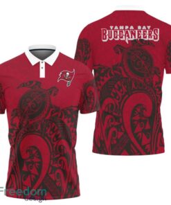 Tampa Bay Buccaneers Turtle Polynesian Pattern Polo Shirt
