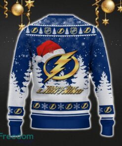 Tampa Bay Lightning Car For Fans 3D Sweater Ugly Christmas Santa Hat Tree Gift For Men Women - Tampa Bay Lightning Ugly Christmas Sweater_3