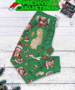 Taylor Swift Christmas Have Yourself A Merry Swiftmas Fleece Pajamas Set Full Print Christmas For Women - Taylor Swift Christmas Have Yourself A Merry Swiftmas Fleece Pajamas Set-3