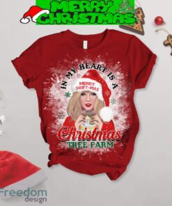 Taylor Swift In My Heart Is A Christmas Tree Farm Pajamas Set Men Women For Fans - Taylor Swift In My Heart Is A Christmas Tree Farm Pajamas Set-2