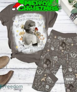 Taylor Swift The Tortured Poets Department Album Fleece Pajamas Set Full Print Christmas For Women - Taylor Swift The Tortured Poets Department Album Fleece Pajamas Set-1