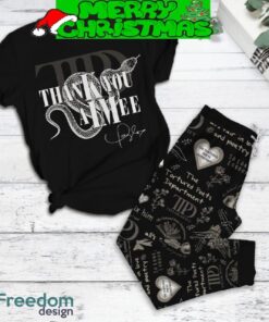 Taylor Swift TTPD Album ThanK You AIMee Fleece Pajamas Set Christmas For Family