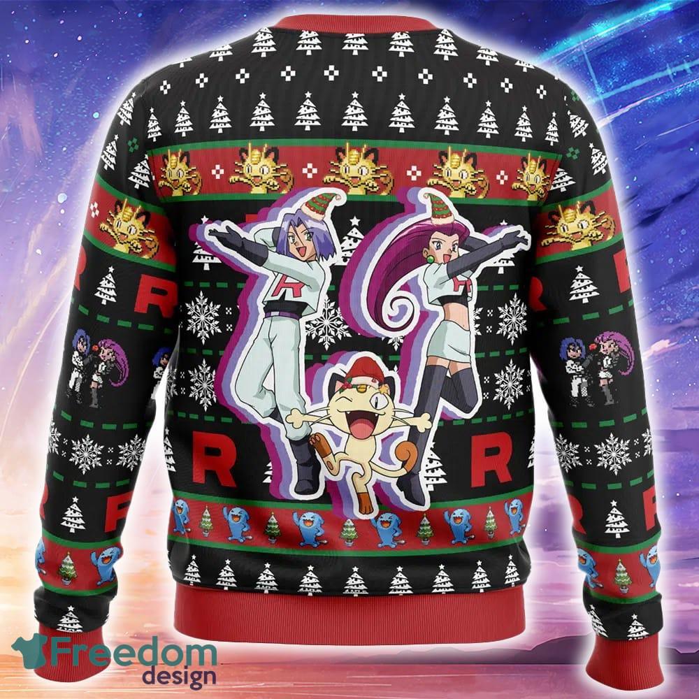 Team Rocket Pokemon Ugly Christmas Sweater Trending Holidays For Men Women Fans image Team Rocket Pokemon Ugly Christmas Sweater Trending Holidays For Men Women Fans - Team Rocket Pokemon Ugly Christmas Sweater_2
