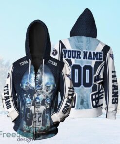 Team Tennessee Titans Thank You Fans Afc South Division Champions Super Bowl 2021 Personalized Zip Hoodie 3D All Over Print