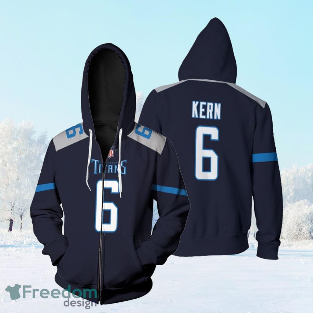 Tennessee Titans Brett Kern #6 Great Player Nfl American Football Team New Game Navy 2019 3D Designed Allover Gift For Titans Fans Zip Hoodie 3D All Over Print image Tennessee Titans Brett Kern #6 Great Player Nfl American Football Team New Game Navy 2019 3D Designed Allover Gift For Titans Fans Zip Hoodie 3D All Over Print Product Photo 1
