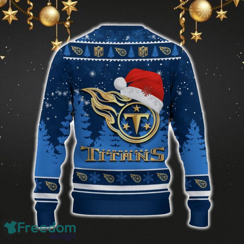 Tennessee Titans Car For Fans 3D Sweater Ugly Christmas Santa Hat Tree Gift For Men Women image Tennessee Titans Car For Fans 3D Sweater Ugly Christmas Santa Hat Tree Gift For Men Women - Tennessee Titans Ugly Christmas Sweater_3