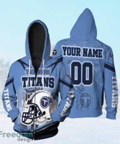 Tennessee Titans Helmet Afc South Division Champions Super Bowl 2021 Personalized Zip Hoodie 3D All Over Print
