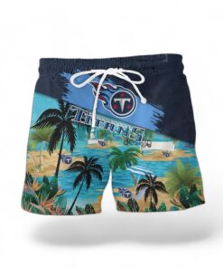 Tennessee Titans Logo Combo Hawaiian Shirt And Short Trending Summer For Fans Product Photo 2