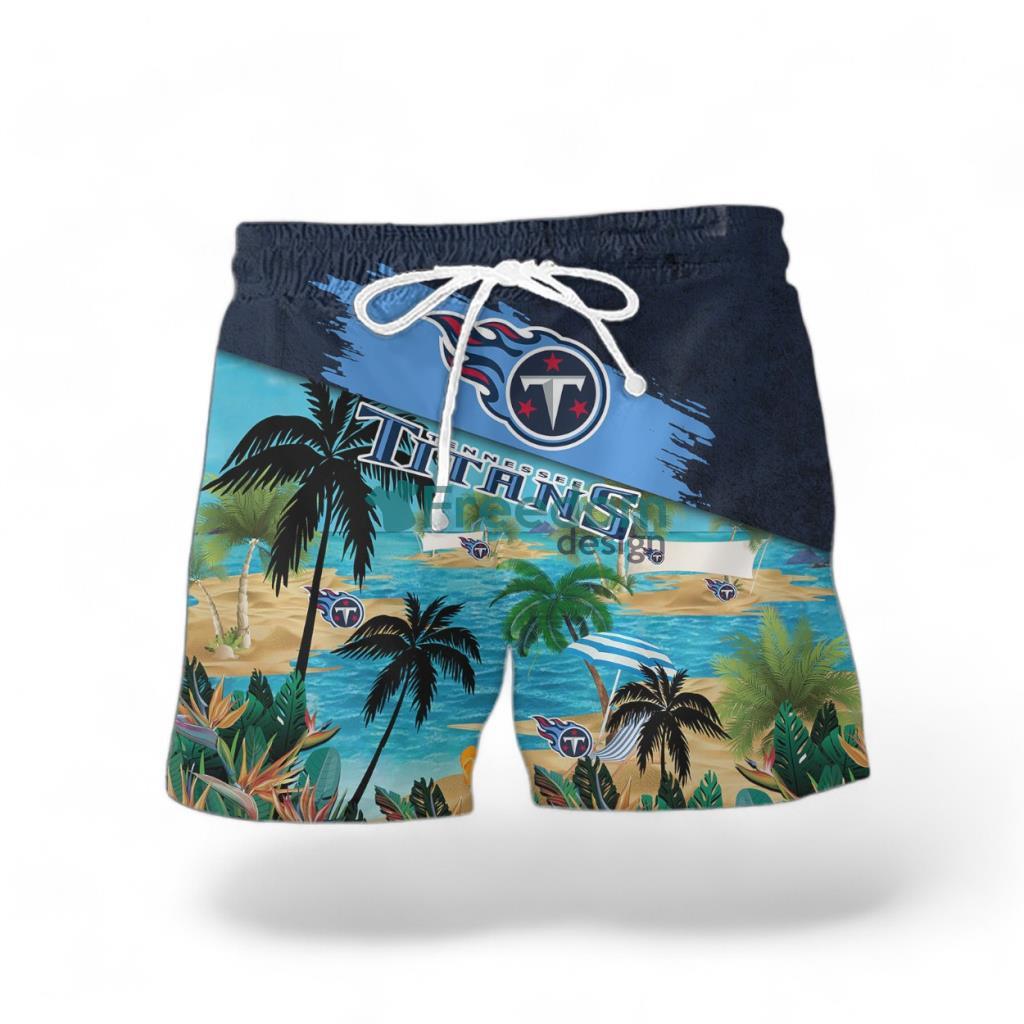 Tennessee Titans Logo Combo Hawaiian Shirt And Short Trending Summer For Fans image Tennessee Titans Logo Combo Hawaiian Shirt And Short Trending Summer For Fans Product Photo 2