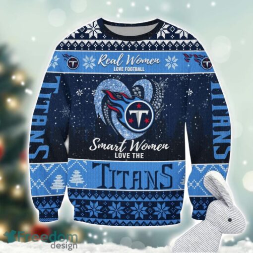 Tennessee Titans Logo Ugly Christmas Sweater For Fans Men And Women Christmas Gift Ideas Product Photo 1