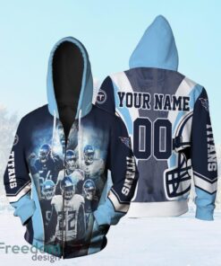 Tennessee Titans Team Afc South Division Champions Super Bowl 2021 Personalized Zip Hoodie 3D All Over Print