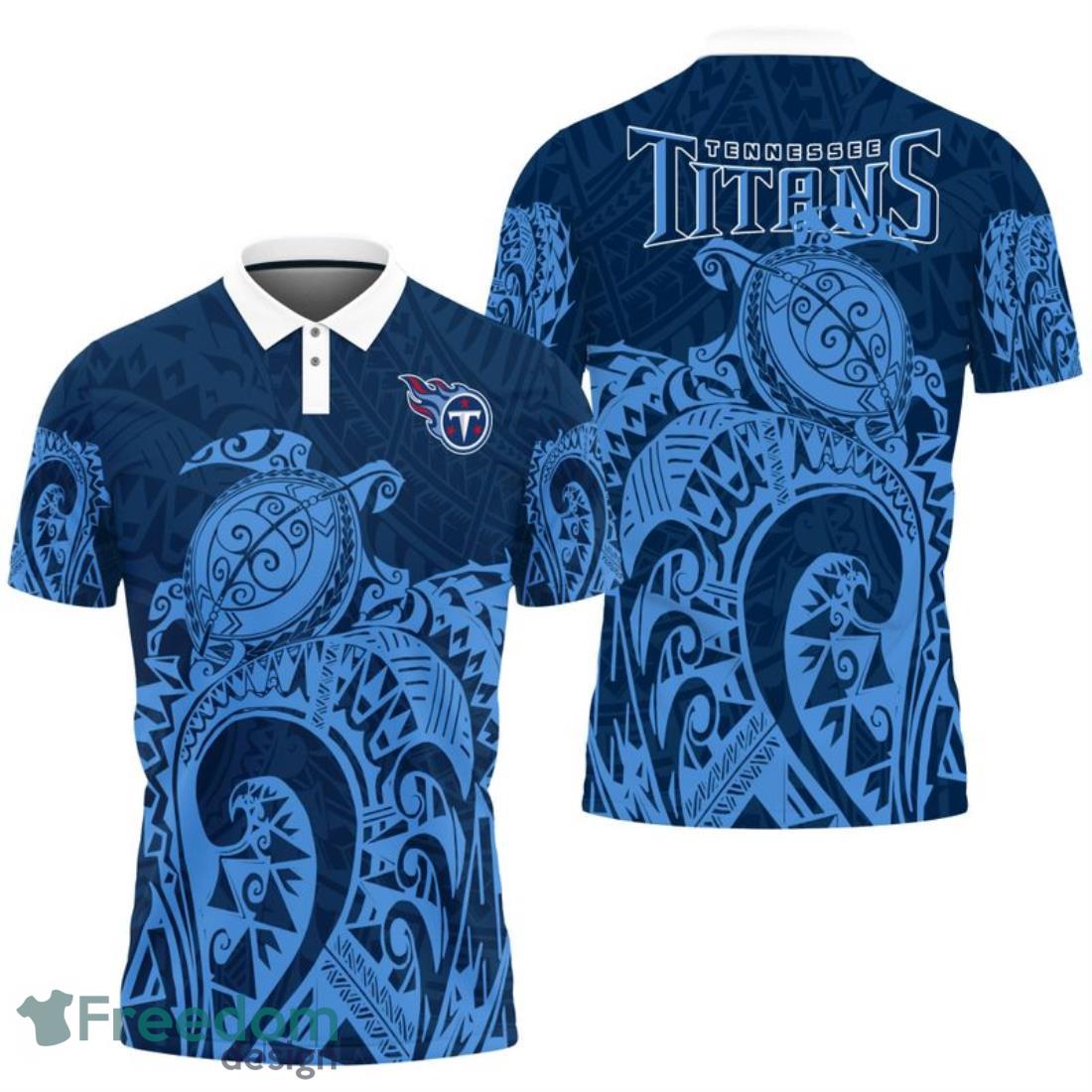 Tennessee Titans Turtle Polynesian Pattern Polo Shirt image Tennessee Titans Turtle Polynesian Pattern Polo Shirt Product Photo 1