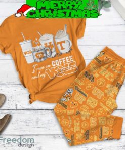 Tennessee Volunteers Run On Coffee Fleece Pajamas Set Men Women For Fans