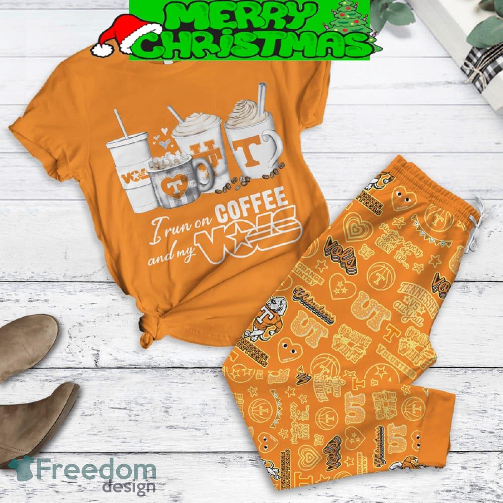 Tennessee Volunteers Run On Coffee Fleece Pajamas Set Men Women For Fans image Tennessee Volunteers Run On Coffee Fleece Pajamas Set Men Women For Fans - Tennessee Volunteers Run On Coffee Fleece Pajamas Set-1