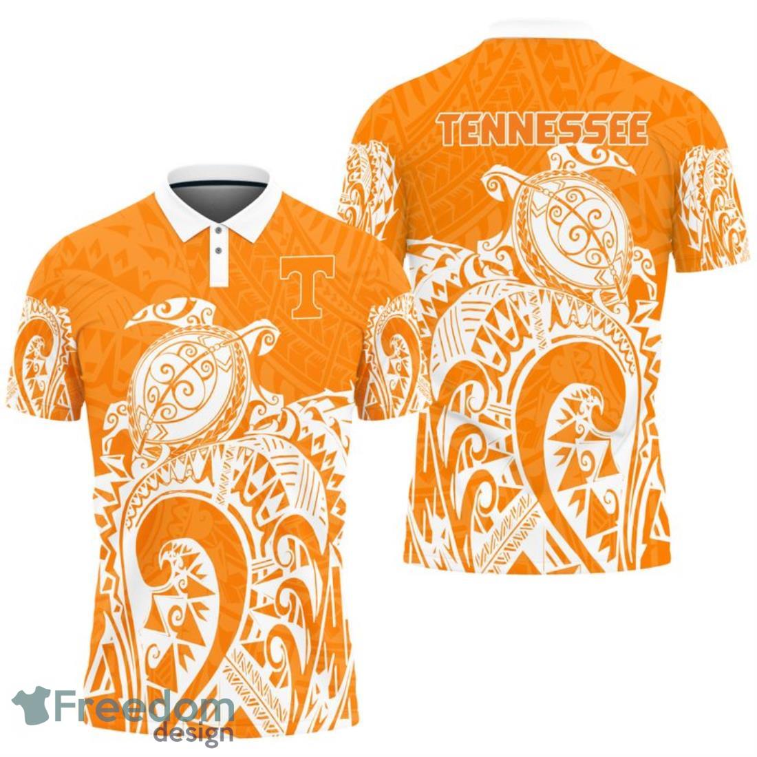 Tennessee Volunteers Turtle Polynesian Pattern Polo Shirt image Tennessee Volunteers Turtle Polynesian Pattern Polo Shirt Product Photo 1