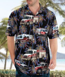 Texas Amarillo Fire Department Hawaiian Shirt Product Photo 3