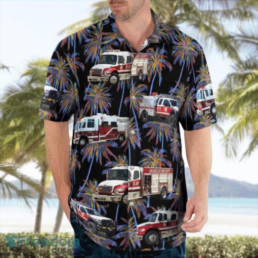 Texas Amarillo Fire Department Hawaiian Shirt Product Photo 3