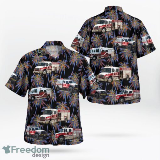 Texas Amarillo Fire Department Hawaiian Shirt Product Photo 1