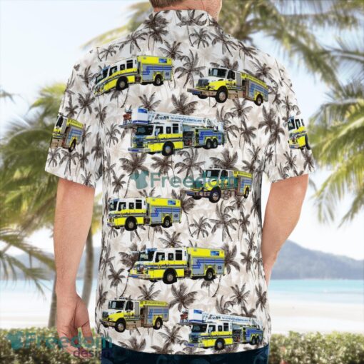 Texas, Dallas Fort Worth International Airport Fire Rescue Beach Hawaiian Shirt Product Photo 2