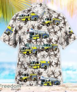 Texas, Dallas Fort Worth International Airport Fire Rescue Beach Hawaiian Shirt Product Photo 3