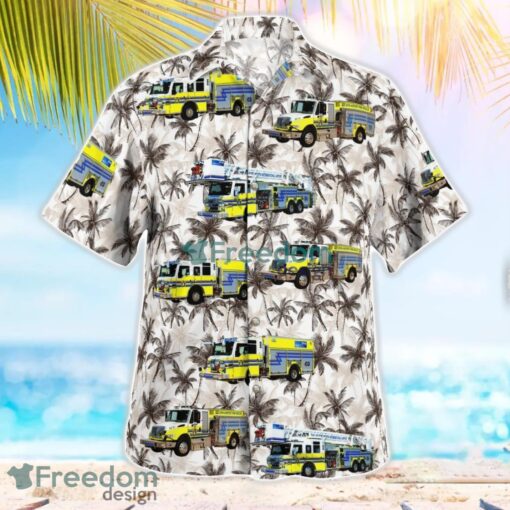 Texas, Dallas Fort Worth International Airport Fire Rescue Beach Hawaiian Shirt Product Photo 3