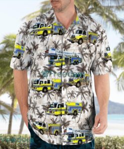 Texas, Dallas Fort Worth International Airport Fire Rescue Beach Hawaiian Shirt Product Photo 4