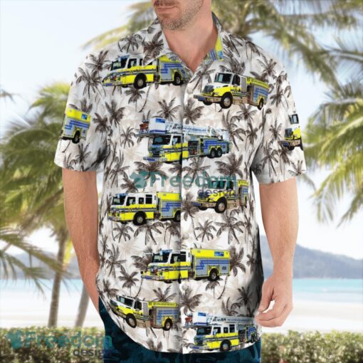 Texas, Dallas Fort Worth International Airport Fire Rescue Beach Hawaiian Shirt Product Photo 4