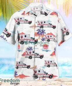 Texas, Leon County, Jewett Emergency Medical Service Tropical 3D Hawaiian Shirt Gift For Summer Product Photo 2