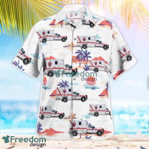 Texas, Leon County, Jewett Emergency Medical Service Tropical 3D Hawaiian Shirt Gift For Summer Product Photo 2