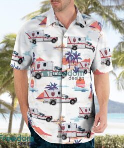 Texas, Leon County, Jewett Emergency Medical Service Tropical 3D Hawaiian Shirt Gift For Summer Product Photo 3