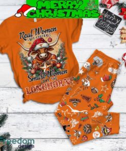Texas Longhorns Smart Woman Love The Longhorns Christmas Fleece Pajamas Set Men Women For Fans