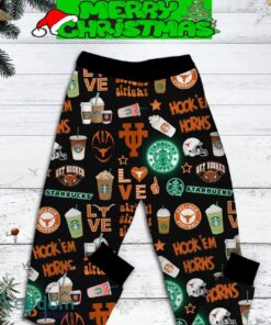 Texas Longhorns Starbucks Kind Of Girl Fleece Pajamas Set Gift Family image Texas Longhorns Starbucks Kind Of Girl Fleece Pajamas Set Gift Family - Texas Longhorns Starbucks Kind Of Girl Fleece Pajamas Set-3