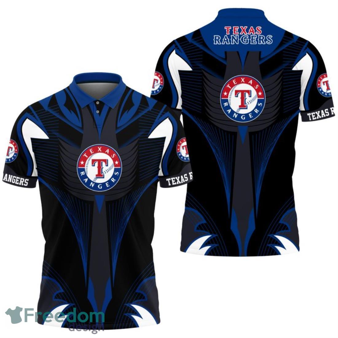 Texas Rangers Abstract Pattern Polo Shirt image Texas Rangers Abstract Pattern Polo Shirt Product Photo 1