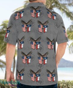 Texas Three Percenters Eagles Flag Beach Shirt For Team Product Photo 2