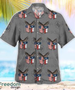 Texas Three Percenters Eagles Flag Beach Shirt For Team Product Photo 3