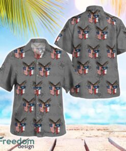 Texas Three Percenters Eagles Flag Beach Shirt For Team Product Photo 1