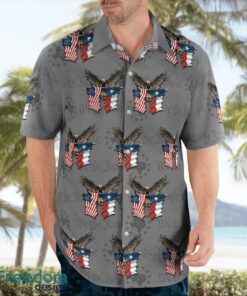 Texas Three Percenters Eagles Flag Beach Shirt For Team Product Photo 4