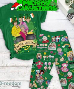The Golden Girls St. Patrick’s Day Fleece Pajamas Set Green All Over Print Christmas Gift