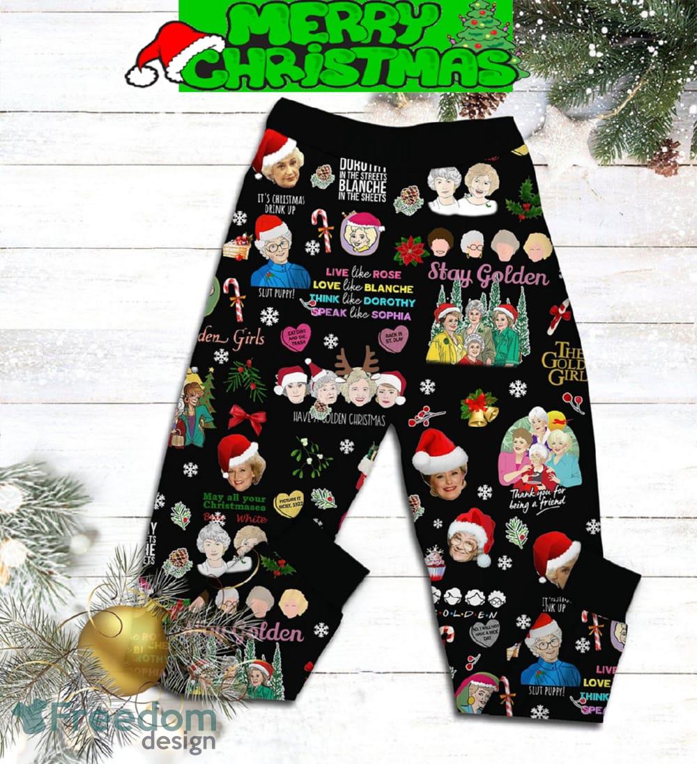 The Golden Girls Stay Golden Happy Holiday Christmas Fleece Pajamas Set Men Women For Fans image The Golden Girls Stay Golden Happy Holiday Christmas Fleece Pajamas Set Men Women For Fans - The Golden Girls Stay Golden Happy Holiday Christmas Fleece Pajamas Set-2