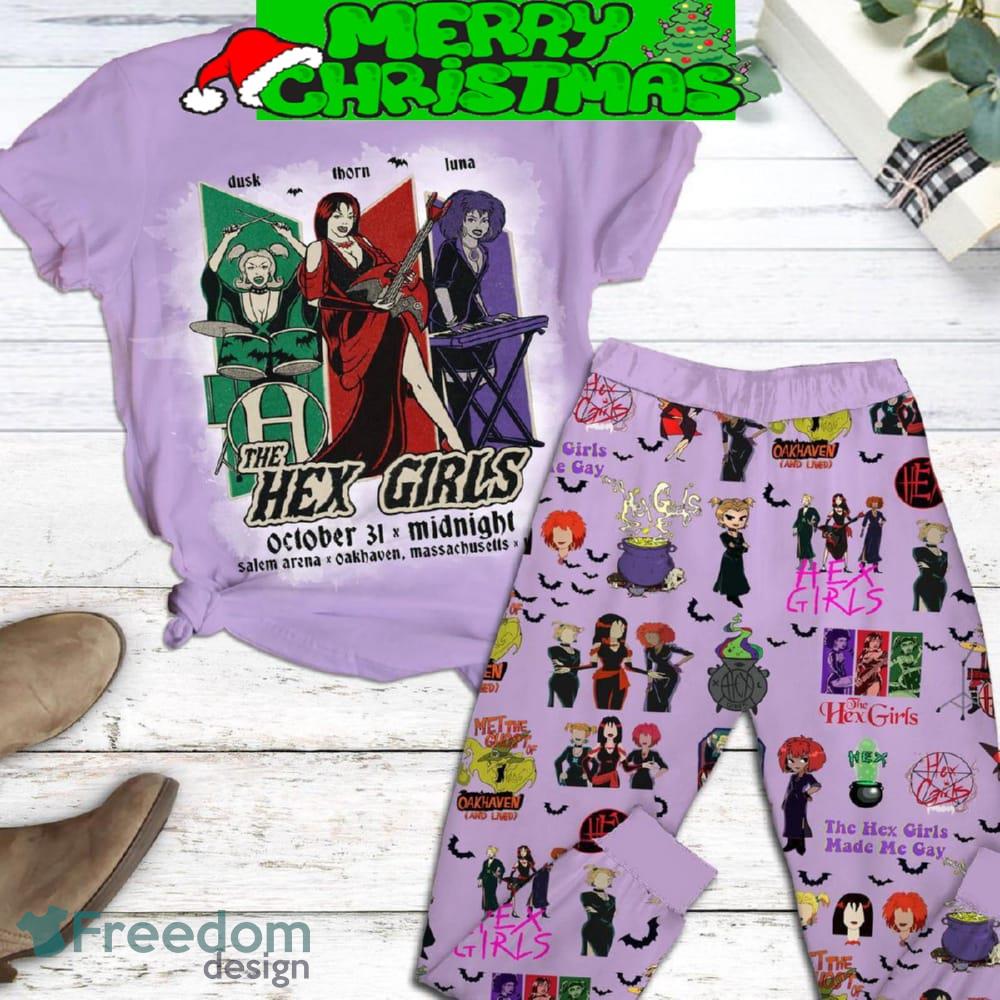 The Hex Girls Made Me Gay Fleece Pajamas Set Full Print Christmas For Women image The Hex Girls Made Me Gay Fleece Pajamas Set Full Print Christmas For Women - The Hex Girls Made Me Gay Fleece Pajamas Set-1