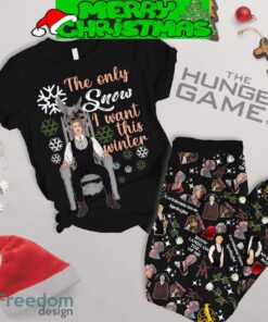 The Hunger Games Only Snow I Want Fleece Pajamas Set For Women Gift Christmas
