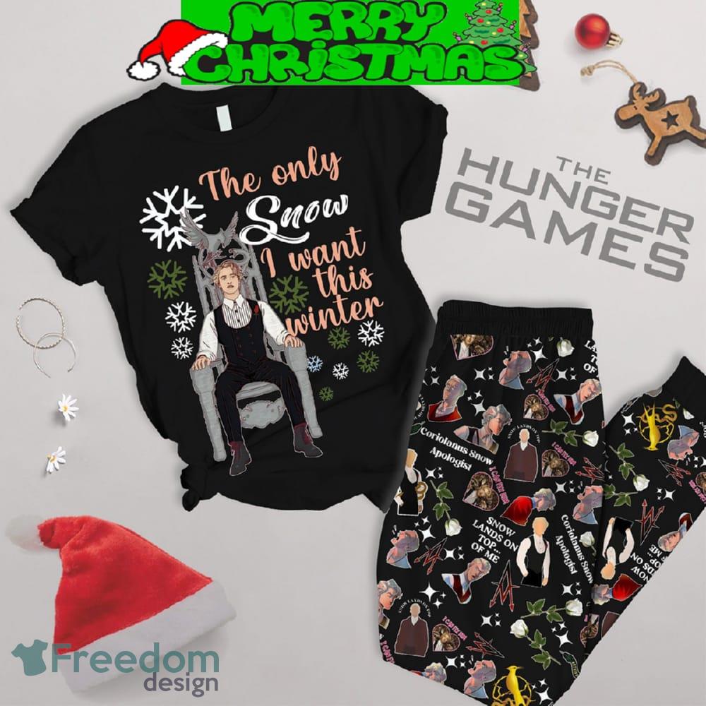 The Hunger Games Only Snow I Want Fleece Pajamas Set For Women Gift Christmas image The Hunger Games Only Snow I Want Fleece Pajamas Set For Women Gift Christmas - The Hunger Games Only Snow I Want Fleece Pajamas Set-1