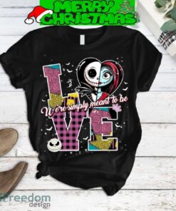The Nightmare Before Christmas Couple Valentine Fleece Pajamas Set All Over Print Christmas Gift - The Nightmare Before Christmas Couple Valentine Fleece Pajamas Set-2