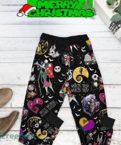 The Nightmare Before Christmas Couple Valentine Fleece Pajamas Set All Over Print Christmas Gift image The Nightmare Before Christmas Couple Valentine Fleece Pajamas Set All Over Print Christmas Gift - The Nightmare Before Christmas Couple Valentine Fleece Pajamas Set-3