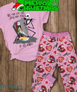 The Nightmare Before Christmas Jack Sally Valentine Fleece Pajamas Set Men Women For Fans