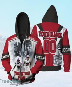 The Winfields Tampa Bay Buccaneers Antoine Winfield Jr 31 And Minnesota Vikings Antoine Winfield Sr 26 For Fans Personalized Zip Hoodie 3D All Over Print