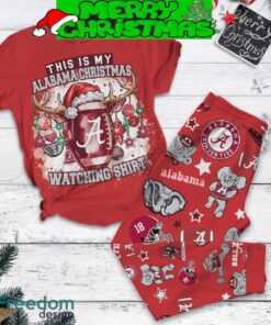 This Is My Alabama Christmas Watching Shirt Pajamas Set Gift Family
